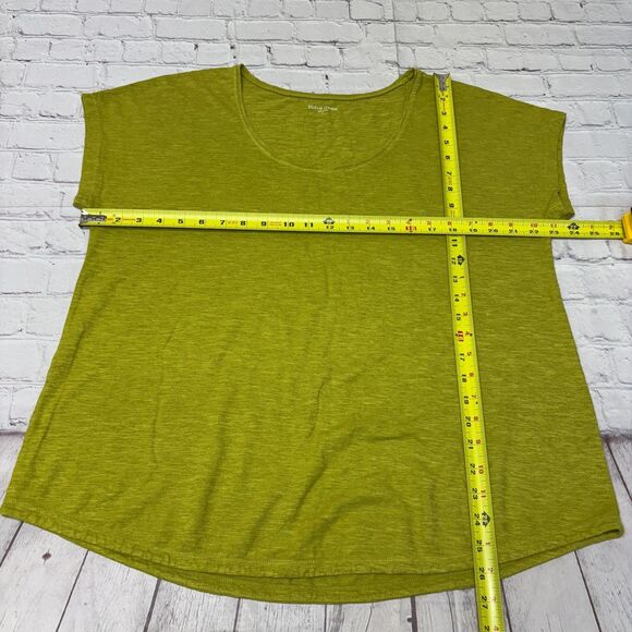 Eileen Fisher Cap Sleeve Tee T-Shirt Top Size Large D042 -18 - Picture 2 of 11